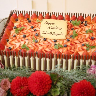 <br>【料理・ケーキ】アンジェパティオのパティシエが創り上げるおふたりだけのウエディングケーキ♪