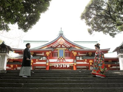 日枝神社にて