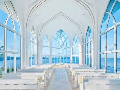 【クリスタルチャペル】タモン湾の絶景が一望できる大聖堂