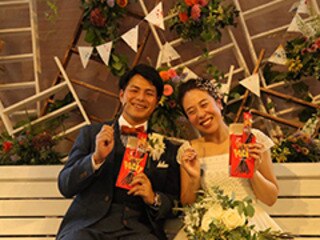 ウェルカムポッキー ポッキーフォトブースetc お手本にしたい ポッキー ウェディング をレポート ウェディングの最新情報をお届け ブライダルニュース マイナビウエディング