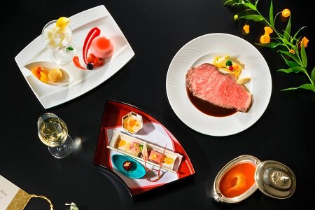 「The Okura Tokyo (オークラ東京)」の創業60周年を記念して、和洋中の3人の料理長の技が繊細に調和した新婚礼メニュー「Concerto(コンチェルト)」が登場