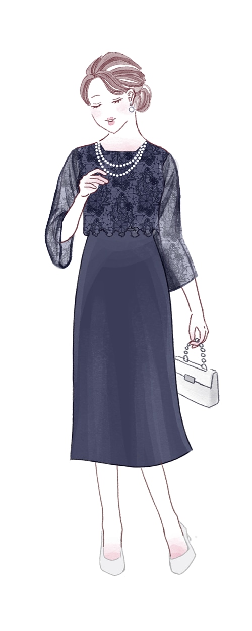 40代女性ゲストの服装