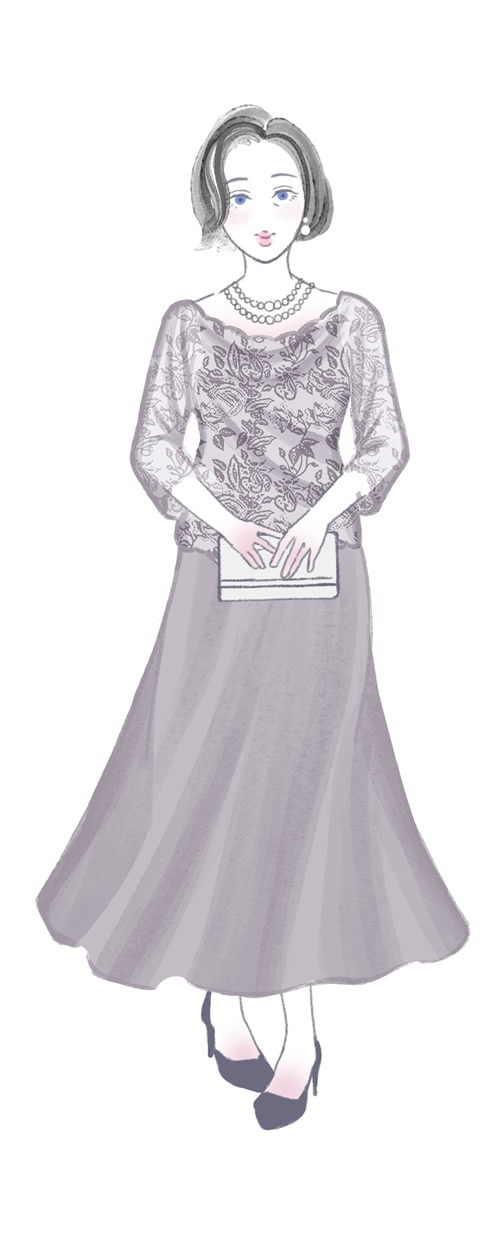50代女性ゲストの服装