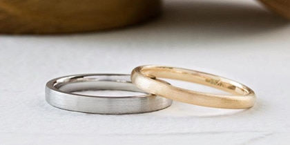 鍛造の手作り結婚指輪デザイン