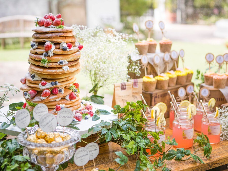 料理 ケーキ ウエディングケーキ デザートビュッフェのフォト 写真7枚 Ocean Terrace Hotel Wedding オーシャンテラス マイナビウエディング