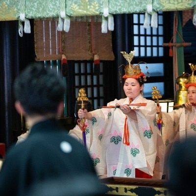 <br>【挙式】香取神社での神前式　●列可能人数〜40名