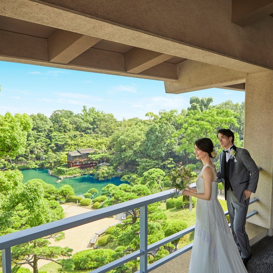 神戸を代表する庭園に囲まれた迎賓館ならではの眺望を