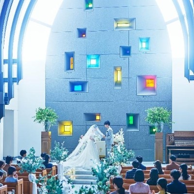 <br>【挙式】「チャペル セントナインミューズ」着席～130名