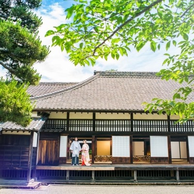 日本庭園を臨み 四季折々の風情を楽しめる贅沢な場所<br>【挙式】選べる和婚　～掛川城～　フルサポート