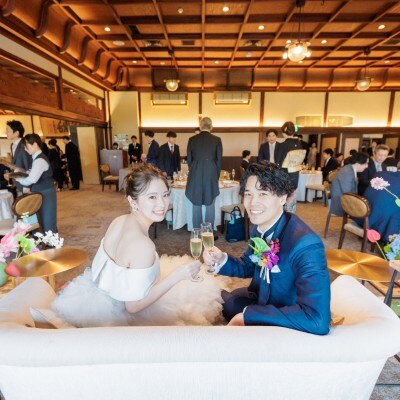 <br>【ドレス・和装・その他】現代的な雰囲気と和の要素が絶妙に融合した、ハイセンスな和モダンコーディネート<br><a href='/sp/wedding/people/1936/15763/' class='link2'>この先輩カップルの体験レポートを見る</a>