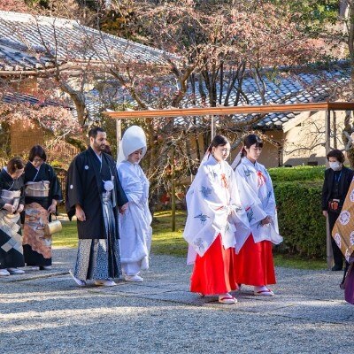 <br>【挙式】日本古来の衣装に身を包み臨む神社挙式