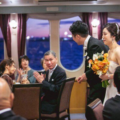 <br>【披露宴】【東京湾を臨む感動的な結婚式を】一船貸し切り～プライベートデッキ付き
