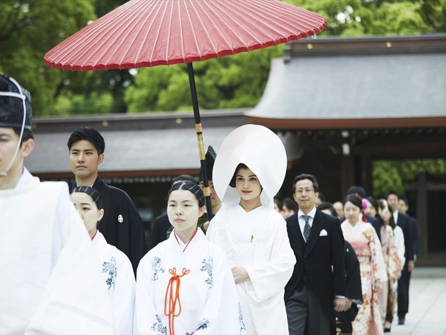 Japanese Wedding Ceremony. Japanese Traditional Wedding Ceremony.