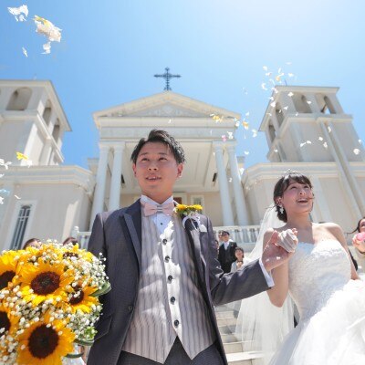 <br>【挙式】天空のチャペル（2～130名）<br><a href='/sp/wedding/people/2791/4966/' class='link2'>この先輩カップルの体験レポートを見る</a>