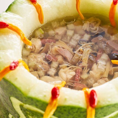 冬瓜の祝い彫り　漢方スープ<br>【料理・ケーキ】中国料理　［鳳珠・瑞宝］