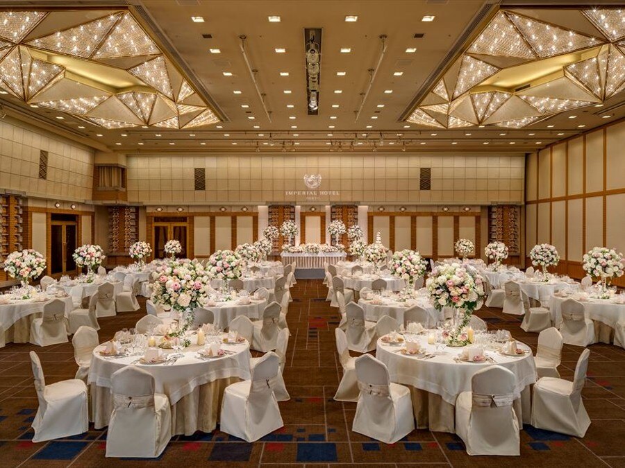 披露宴 孔雀西の間 最大177名 のフォト 写真5枚 帝国ホテル 東京 マイナビウエディング