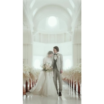 ウエディングドレスが最も美しく映える白亜の大聖堂<br>【挙式】新潟市最大級の白亜の大聖堂「セント・ヴァレンタインチャーチ」