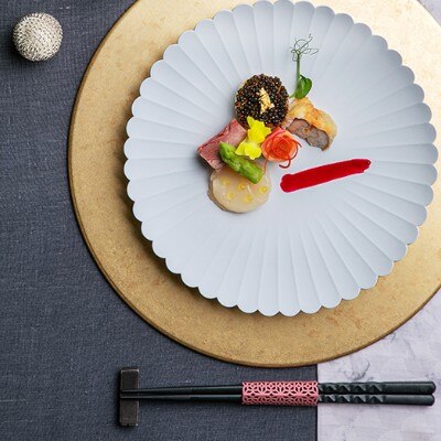<br>【料理・ケーキ】箸で食べられるようアレンジしたフランス料理『フレンチジャポネ』