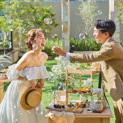 <br>【庭】183坪のプライベートガーデンでさまざな演出が可能