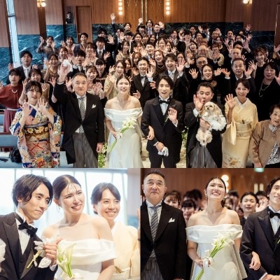 -After ceremony-

ご夫婦になられたおふたりと
それを見守ってくれたゲスト全員で

記憶と記録に残るスナップ

「この日があったから」と立ち返られるお写真

