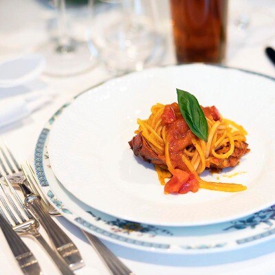 【SABATINI di Firenze Tokyo】料理<br>【披露宴】【銀座駅直結】サバティーニ・ディ・フィレンツェ東京 ※着席：ダイニング30〜70名／個室6〜14名<br><a href='/sp/wedding/people/3407/8684/' class='link2'>この先輩カップルの体験レポートを見る</a>