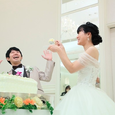 ファーストバイト<br>【披露宴】シエロ（着席～150名）<br><a href='/sp/wedding/people/27/14986/' class='link2'>この先輩カップルの体験レポートを見る</a>