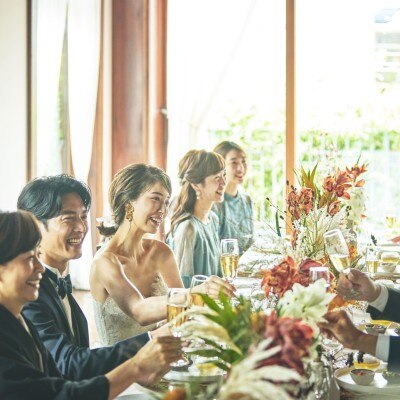 <br>【披露宴】レストラン【エトゥルスキ】挙式×パーティ 5時間貸切＊一軒家を自由に使い、唯一無二の結婚式を