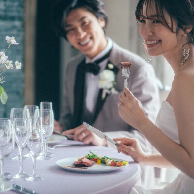 【婚礼料理】盛付も自慢の婚礼料理は会話が弾む重要なアイテムの１つ。とことん拘って<br>【料理・ケーキ】料理