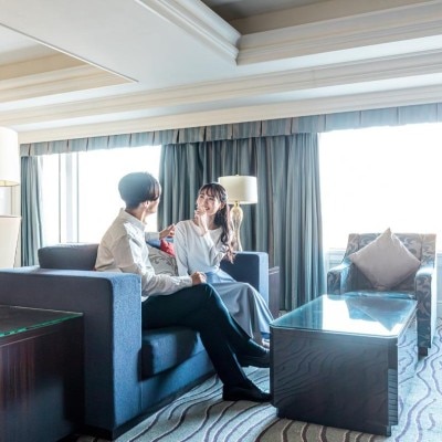 結婚式当日の夜はゲストルームでゆったりと夢のような時間を<br>【付帯設備】結婚式当日の夜は夢のようなひとときを