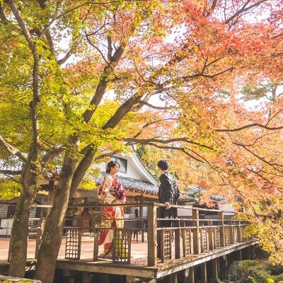 <br>【庭】紫水苑の自然豊かな庭園