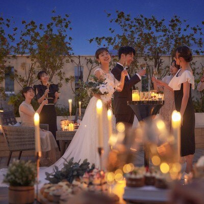 <br>【披露宴】ロマンチックな雰囲気でナイトウェディング