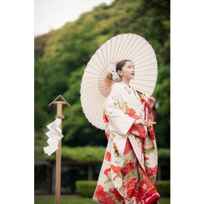 <br>【庭】三重県の無形文化財「御田祭」の舞台！　豊かな森に囲まれた田園