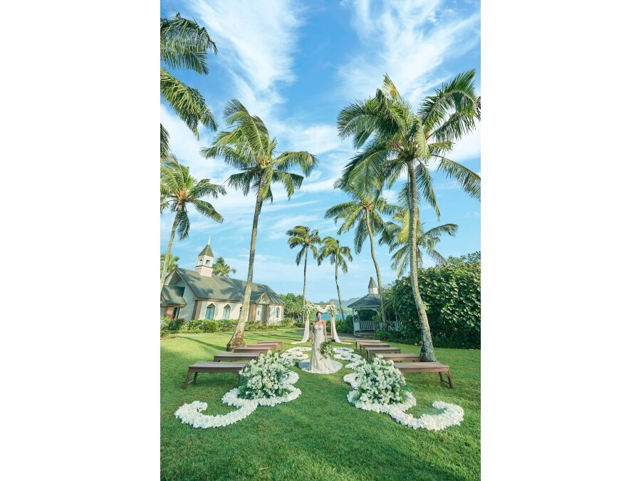 空・海・山・ガーデン、ハワイの自然の雄大さを全て併せ持つガーデンセレモニー