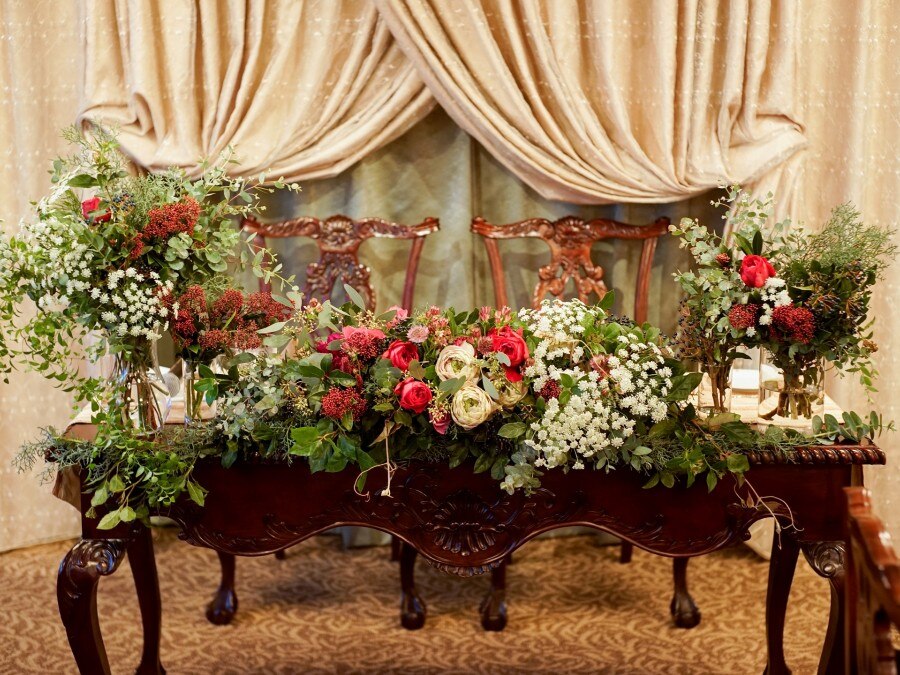 披露宴 装花のフォト 写真10枚 代々木八幡宮 Biken Bridal マイナビウエディング