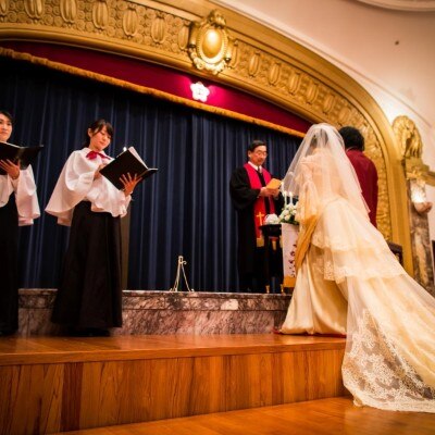 <br>【挙式】【教会式】歴史を感じる大会堂でたくさんのゲストに見守られながらの結婚式を。