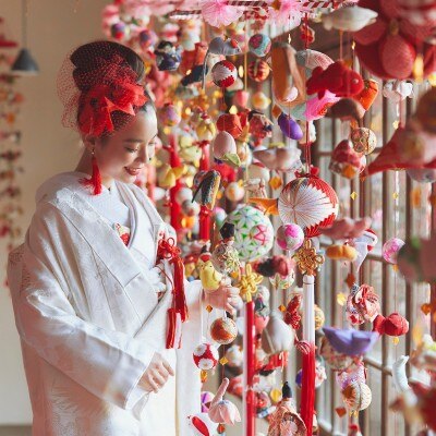 柳川の伝統文化「さげもん」はお写真スポットとして人気<br>【ドレス・和装・その他】いつまでも心に残る和の結婚式