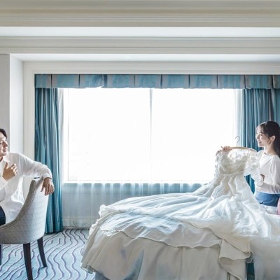 結婚式当日の夜はゲストルームでゆったりと夢のような時間を<br>【付帯設備】結婚式当日の夜は夢のようなひとときを