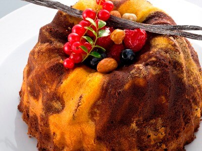 チョコレートマーブルケーキ（クグロフ型）<br>【料理・ケーキ】エクラン・ビジュー