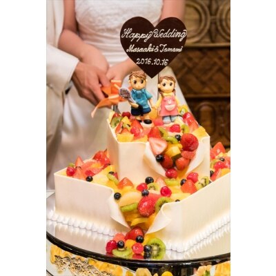  <br>【料理・ケーキ】オリジナルウエディングケーキ