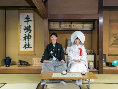撮影スポットも多彩。落ち着いた和の雰囲気に、日本伝統の婚礼衣装がよく映える
