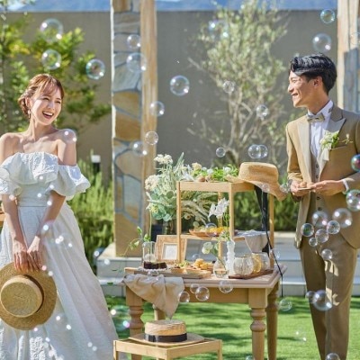 <br>【庭】183坪のプライベートガーデンでさまざな演出が可能