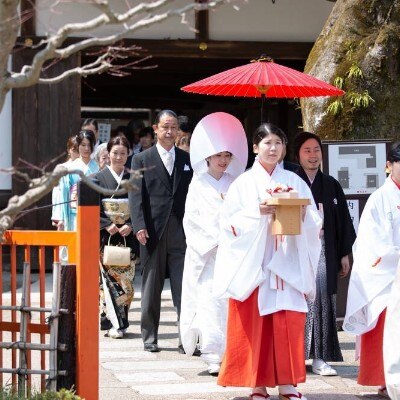 <br>【挙式】徒歩2分。上賀茂神社で神前挙式を