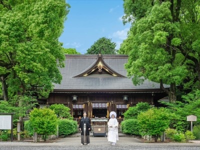 名古屋総鎮守としてこの地を守り続ける「若宮八幡宮」。緑あふれるロケーションも魅力