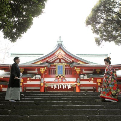 日枝神社にて<br>【ドレス・和装・その他】ロケーションフォト