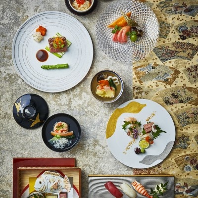 ホテルシェフ厳選メニュー・和洋折衷婚礼コース<br>【料理・ケーキ】料理