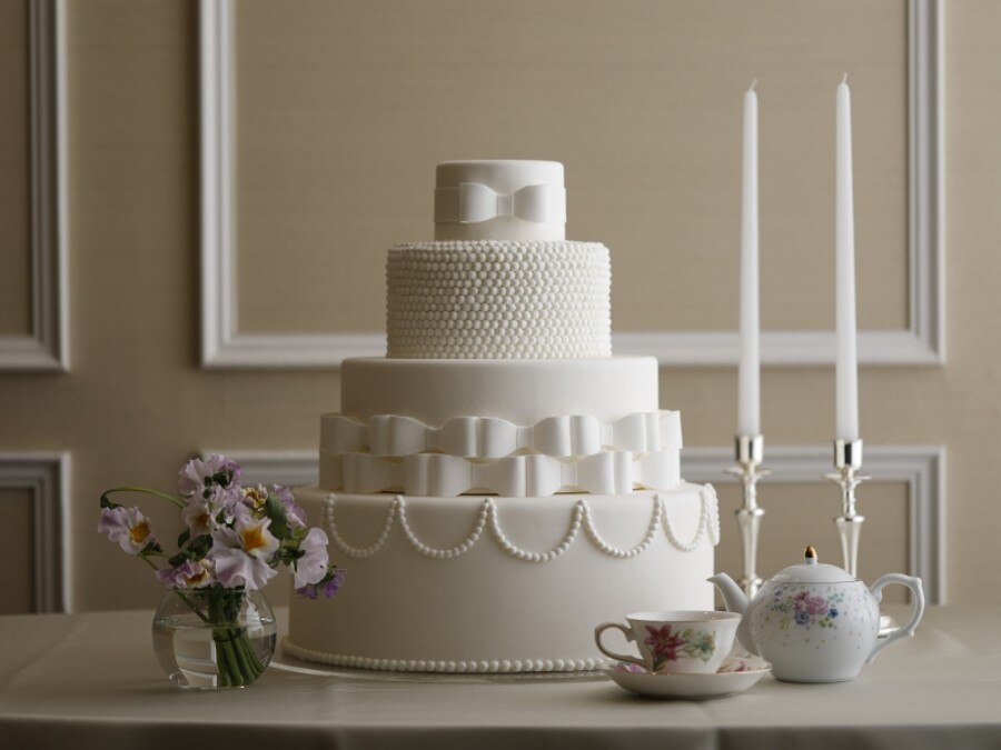 料理 ケーキ さまざまなデザインをご用意 ウエディングケーキのフォト 写真6枚 パレスホテル大宮 マイナビウエディング