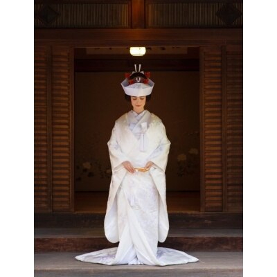 『TAKAMI　BRIDAL』白無垢　手刺繍 風雅花鼓<br>【ドレス・和装・その他】『TAKAMI BRIDAL』和装コレクション