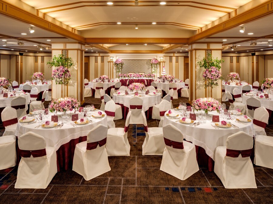 披露宴 孔雀南の間 最大86名 のフォト 写真9枚 帝国ホテル 東京 マイナビウエディング