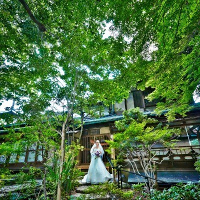 古都・京都の趣を感じる東山。700坪の庭に茂る豊かな緑の中にひっそりと佇む