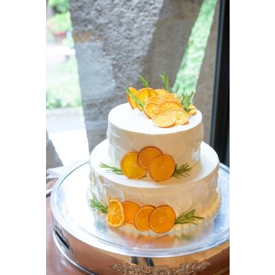 フレッシュなフルーツを使用したウェディングケーキも人気<br>【料理・ケーキ】専属パティシエのオリジナル生ケーキ